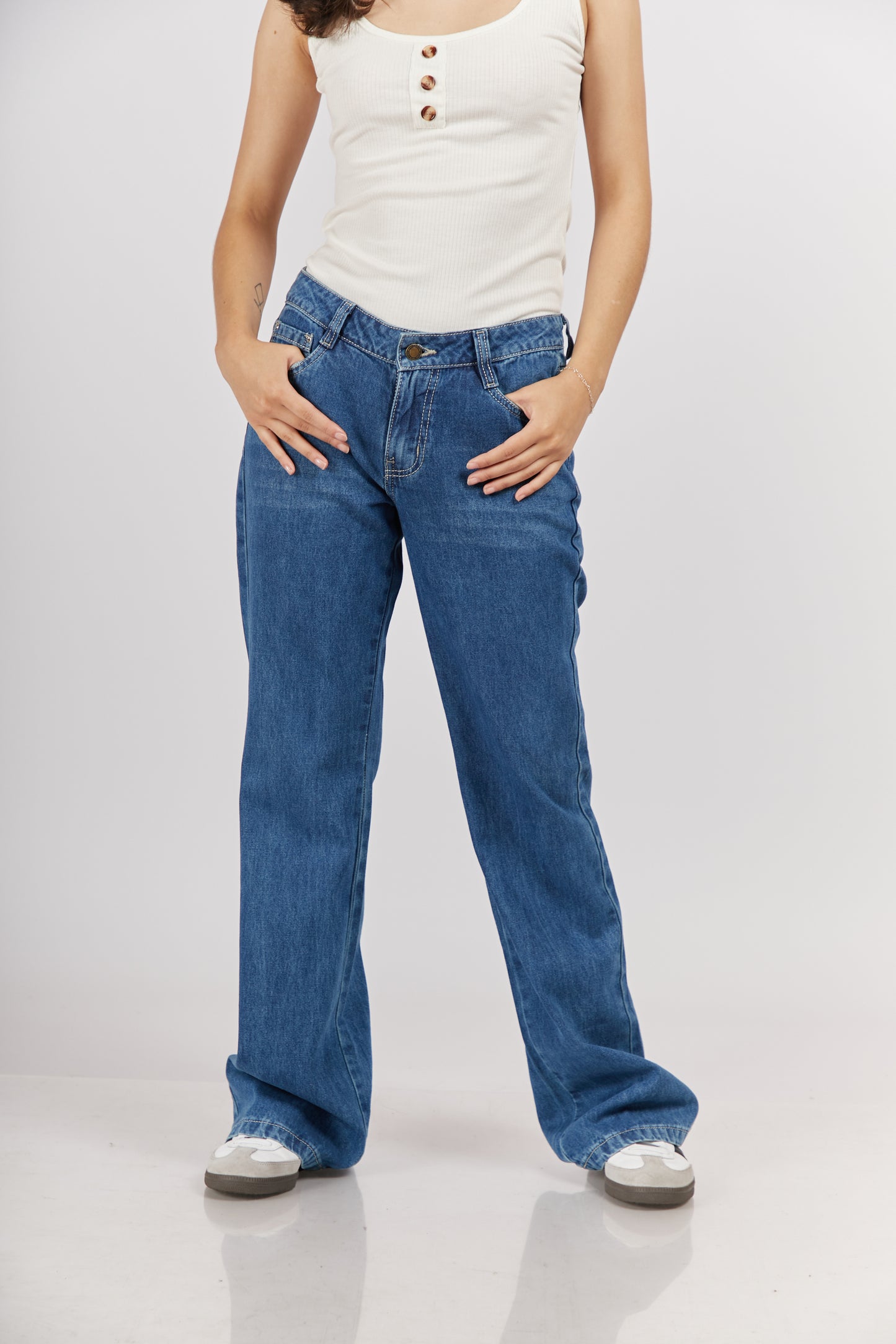 Jean Mom Flare - Azul